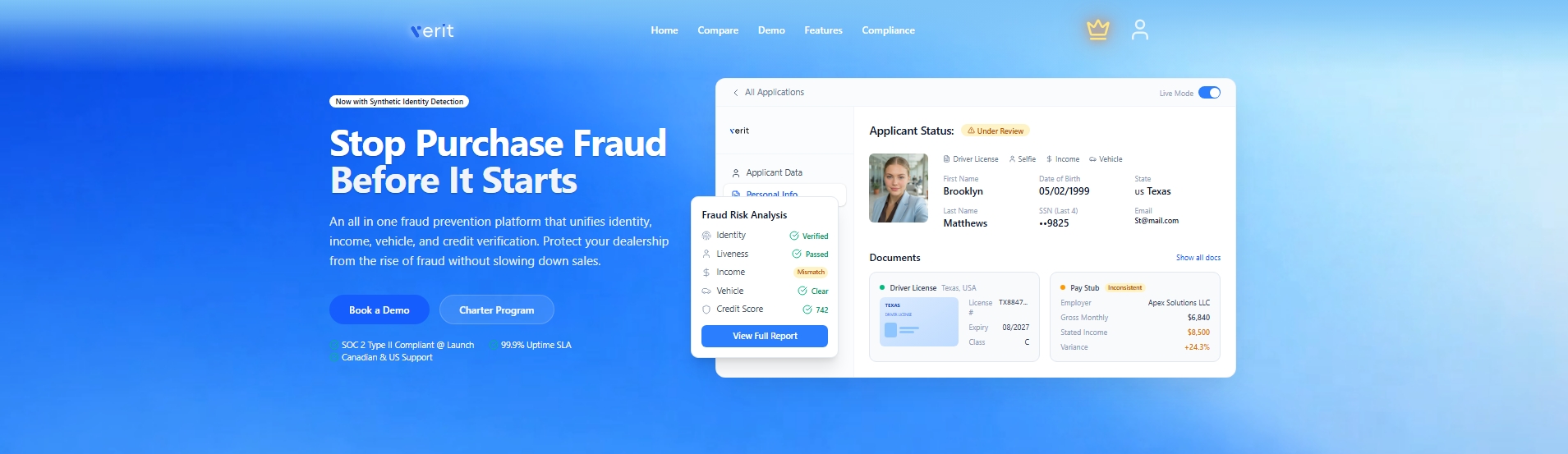 Verit Mod Verit | Pre-Transaction Identity & Risk Infrastructure